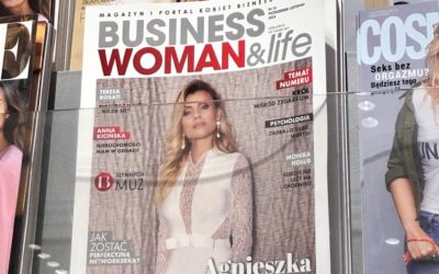 Okładka magazynu Businesswomanlife nr 51 ( 10/11.2019) Empiki, Poczta  Polska, salony prasowe w całej Polsce